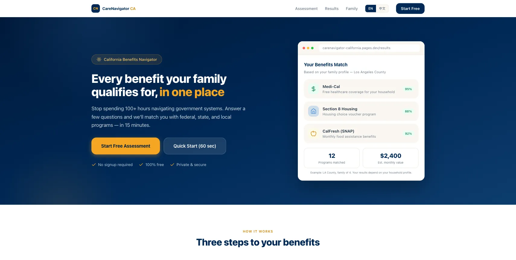 CareNavigatorCA app screenshot